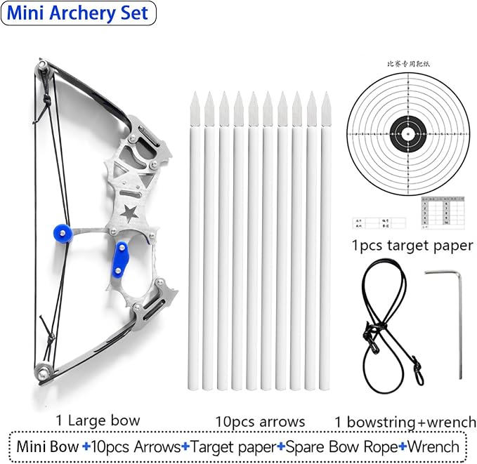 Archery Bow Set Left and Right Hand Compound Bow Hunting Bow Metal Material Catapult RH/LH for Practice Archery