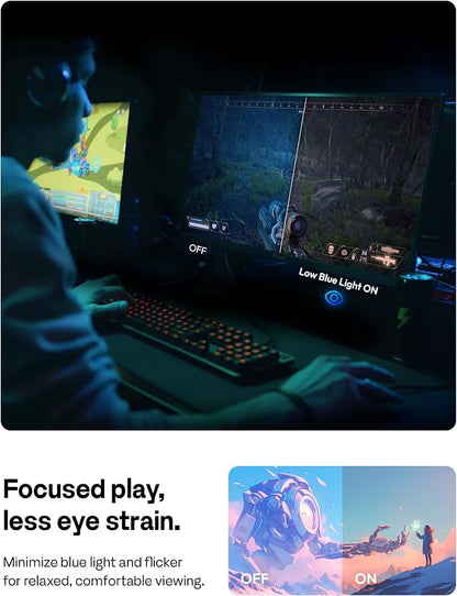 Pixio PX249 Wave 24 inch 240Hz Refresh Rate FHD 1080p Resolution Fast IPS Panel 1ms GTG Response Time Built-in Speakers Gaming Monitor with Adaptive Sync