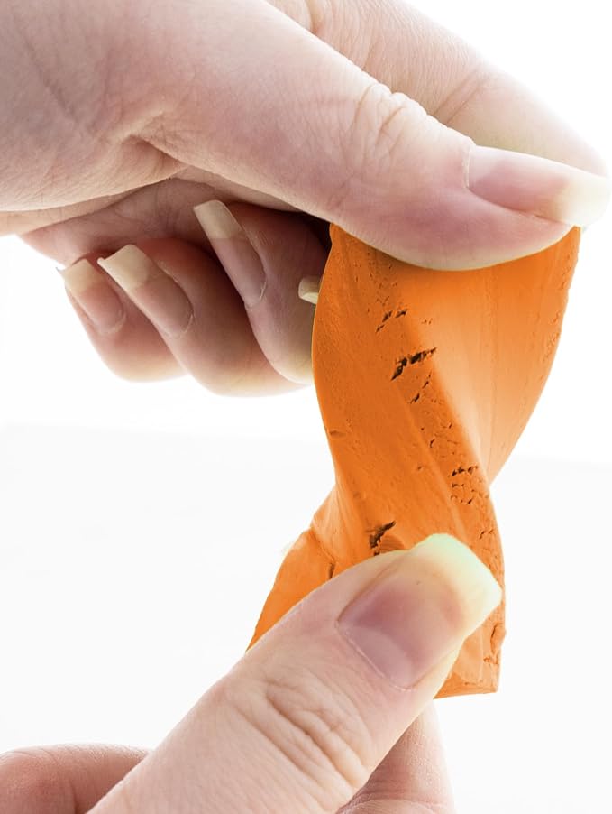 BAZIC Products Orange Modeling Clay, 1 lb, Non-Hardening, for Sculpting Art Crafts, Reusable