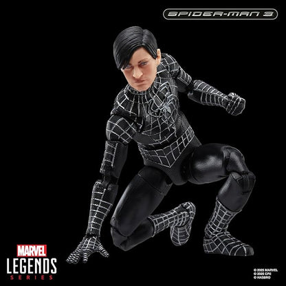 Marvel Legends Series Spider-Man, Spider-Man 3 Collectible 6 Inch Action Figure with Symbiote Accessories