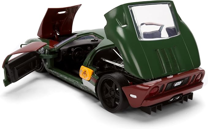 Jada Star Wars Boba Fett with 2005 Ford GT Die-Cast Vehicle and Figure Set 1:24 Scale Toys