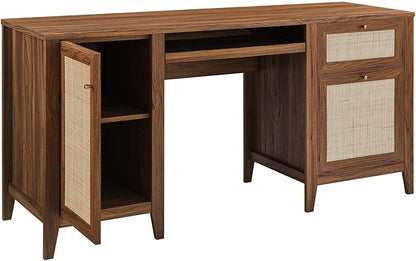 Modway Soma Desk, Walnut