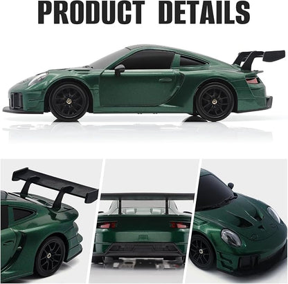 RC Drift Car, 1:24 4WD Remote Control Cars Vehicle with LED Light,2.4GHz 20KM/H High Speed RC Cars with Two Batteries & Drifting Tires Racing Sport Toy for Adults Boys Girls Kids