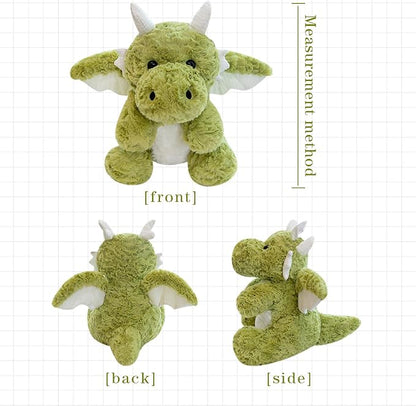SUSULF Little Flying Dragon - Cute Stuffed Animal Plush Toy - Adorable Soft Dragons Toy Plushies and Gifts - Perfect Present for Kids (Green,16.53in/42cm)