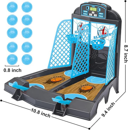 Table Top Games, Glow in The Dark Mini Basketball Game - Desktop Games for Kids，Desk Toys for Office for Adults - Basketball Gifts for Boys 3 4 5 6 7 8 9 10 11 12