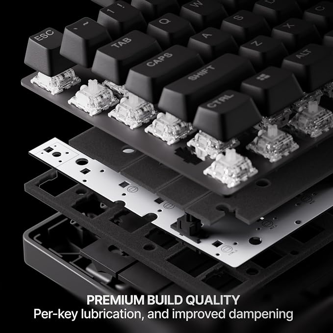 SteelSeries Apex Pro TKL Gen 3 Gaming Keyboard - OmniPoint 3.0 Analog Magnetic Switches, Quickset Auto-Presets (Rapid Trigger, Rapid Tap/SOCD, Protection Mode), OLED, RGB, PBT Keycaps, 2.4G+BT, Black