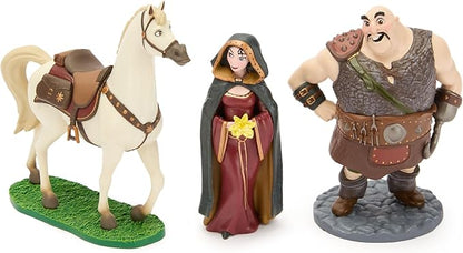 Disney Store Official Tangled Figure Set - Includes 7 Fully Sculpted Figures in a Gift Box - Featuring Rapunzel, Flynn, Pascal & More- Perfect for Fans of Rapunzel Toys & Play Figure Playsets