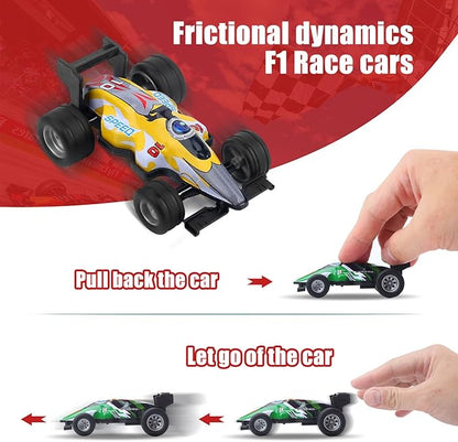 ZOHANINDL Pull Back Cars Toy Model Set 12Pack 1:43, Small Race Cars Wind up Racing Car, Easter Stuffing, Cake Tops, for Toddlers Kids Ages 2 3 4 5 6 7 8 Boys and Girls Birthday Party Favors