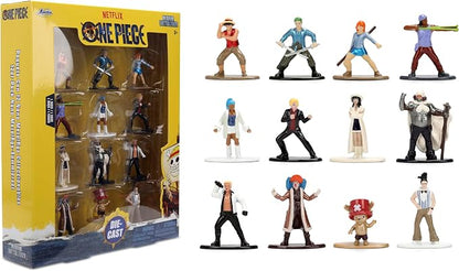 Jada Nano Metalfigs One Piece Netflix 12-Pack Series 1 Die-cast Collectible Figures