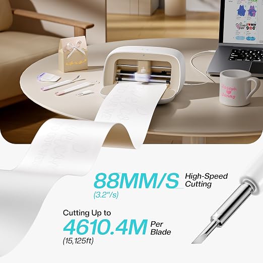 Likcut Vinyl Cutter Machine S501 - AI Smart Sticker Maker for Vinyl & Paper Crafts, AI Image Generation Portable Plotter DIY Cutting Machine for Craft & Party, Custom Stickers, Crafts for Adults