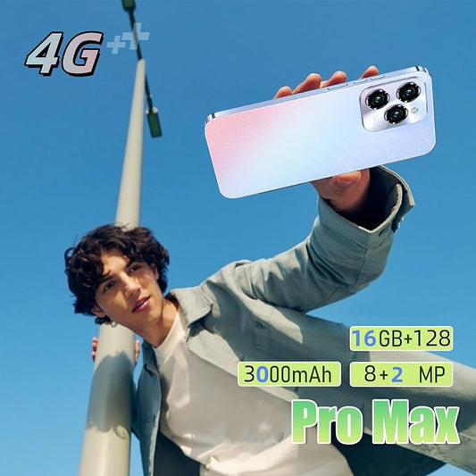 Unlock Phone, 4G Network Android Phone, 6.3-inch Screen, 2GB RAM+16GB ROM/TF 128GB, Dual SIM Cards, Dual Cameras, Suitable for Novice Users (83dark)