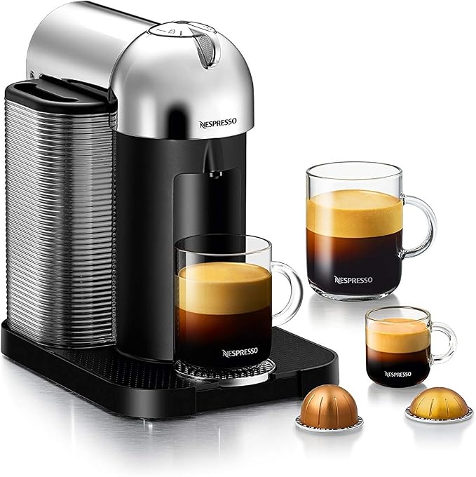 Nespresso Vertuo Coffee and Espresso Maker by Breville, Chrome
