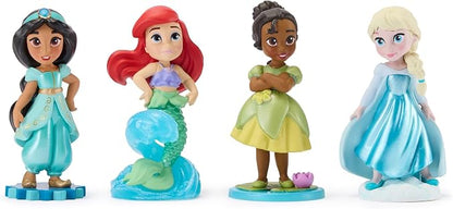 Disney Store Official Once Upon a Story Figure Set – 8 Fully Sculpted Disney Figures Including Cinderella, Ariel, Belle, Jasmine, Tiana & More in Double-Tiered Box with Scenic Backgrounds