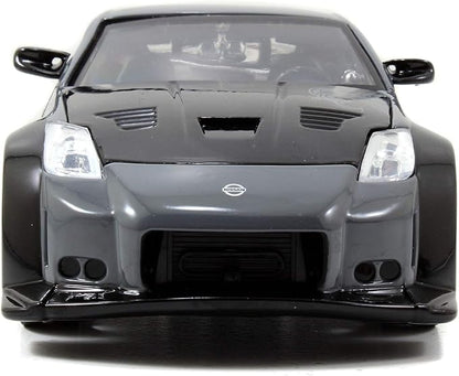 Jada Fast & Furious D.K.'s 2003 Nissan 350Z - 1:24 Scale Diecast Model Toys - Opening Doors, and Hood - for Collectors and Enthusiasts 8+ - Grey