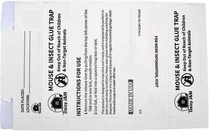 Daisy J&M E72 Glue Boards - 12 Count