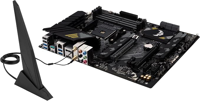 ASUS TUF Gaming B550-PLUS WiFi II AMD AM4 (3rd Gen Ryzen™) ATX Gaming Motherboard (PCIe 4.0, WiFi 6, 2.5Gb LAN, BIOS Flashback, USB 3.2 Gen 2, Addressable Gen 2 RGB Header and Aura Sync)