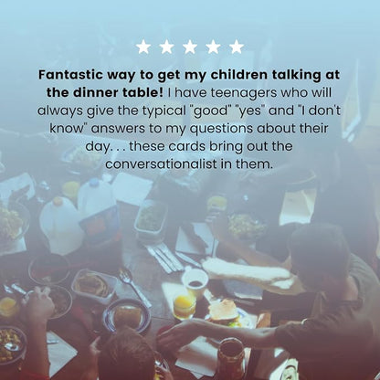 Family Connection Cards – 50 Conversation Starters for Kids and Adults – Interactive Family Bonding Game for Dinners, Road Trips, Vacations – Fun Icebreaker Questions for Meaningful Conversations