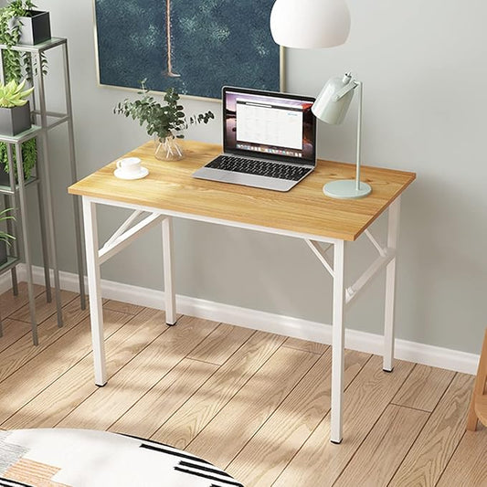 SogesGame Samll Folding Computer Desk, 31.5 inches Folding Table for Small Space, Foldable Computer Desk Simple to Assembly