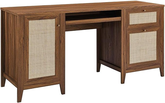 Modway Soma Desk, Walnut