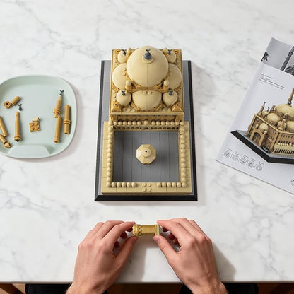 Mosque of Mohammed Ali Cairo Building Set – 620Pcs Architecture Model Kit, Egypt Landmark, Home Office Decor, Collectible Travel Souvenir for Architecture Enthusiasts