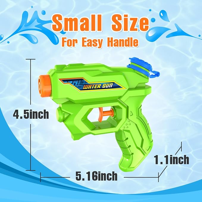 Water Guns for Kids, Squirt Guns Mini Water Pistol Small Water Blaster Toys for Boys Girls Toddlers, Summer Toys for Outdoor Swimming Pool Beach Water Gun