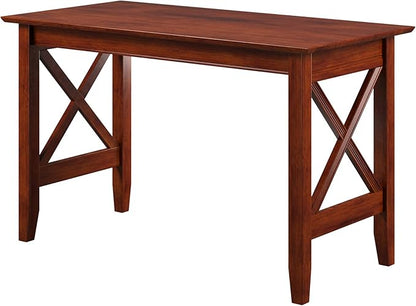 Multi-Purpose Desk, Writing Desk, Craft Table, Work Table, Computer Desk, Solid Wood, Brown