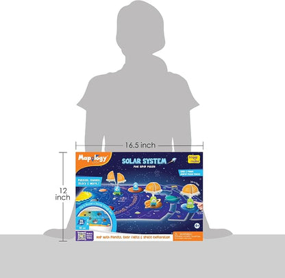 Imagimake Mapology Solar System for Kids | Educational Toys for Kids 5-7 | Space Toys | Puzzles for Boys & Girls Ages 4-8 | 6 Year Old Boy Gifts & Girl Gifts