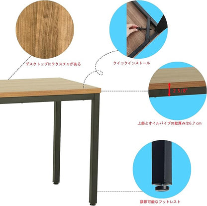 Computer Desk 63 Inch Modern Simple Sturdy Notebook Writing Desk Study Office Table for Home Office Dinning Table Workstation Desk Escritorio de Ordenador