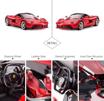 RASTAR RC Car | 1/14 Scale Ferrari LaFerrari Radio Remote Control R/C Toy Car Model Vehicle for Boys Kids, Red