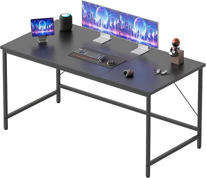 Mericonia 48x20 Inch Computer Desk, 0.6" Thick Small Office Table | Modern Simple Style, Small Study & Writing Table for Home Bedroom Work, Black