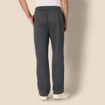 Amazon Essentials Men's Relaxed Straight Leg Fleece Open Bottom Sweatpant (Available in Big & Tall)