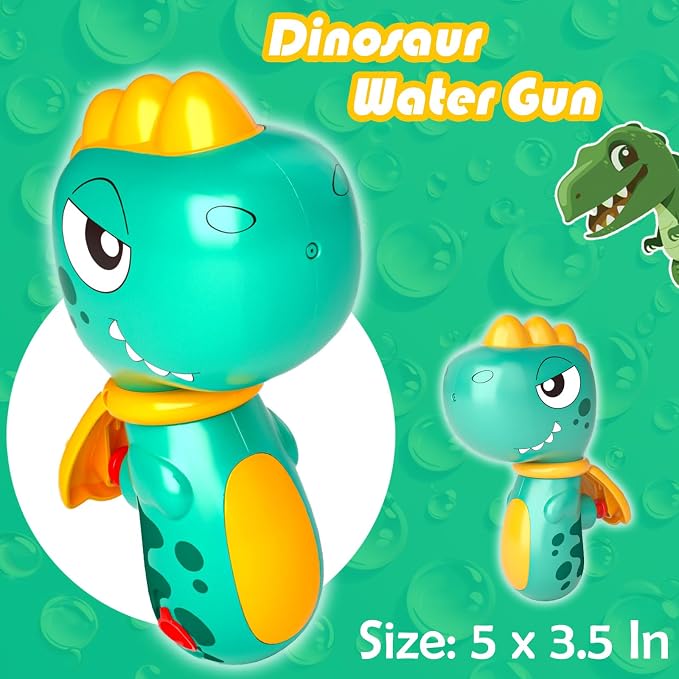 6 Pack Animal Water Gun for Kids, Mini Squirt Gun Water Blaster Soaker Toys, Dinosaur Dog Unicorn Shape Small Water Pistol Gun for Summer Outdoor Pool/Beach/Yard/Party Play