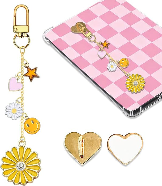 Charm Chains for Kindle,Cute E-reader Phone Charm Bracelets Accessories Compatible for Kindle E-Reader Phone iPad AirPod,Gifts for Reader Booklovers