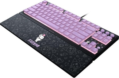Razer Ornata V3 TKL Gaming Keyboard, Low-Profile Keys, Kuromi Edition | Mecha-Membrane Switches, UV-Coated Keycaps, Backlit Media Keys, 8-Zone RGB Lighting, Magnetic Wrist Wrest