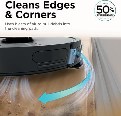 Shark Matrix Plus 2-in-1 Robot Vacuum & Mop, Black/Mocha Silver, AV2630WA | Sonic Mopping, Matrix Clean, CleanEdge, HEPA 45-Day Self-Empty Base, 360° LiDAR Mapping, Self-Cleaning Brushroll, Wi-Fi