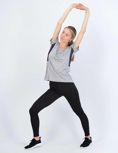 5 Pack Women's Dry Fit Short Sleeve Athletic Gym Workout Running Tops | Available in Plus Size, Exercise, Sports, Fitness, Quick Dry, Cooling, Moisture Wicking, Loose Basic Tees, Yoga, Pilates