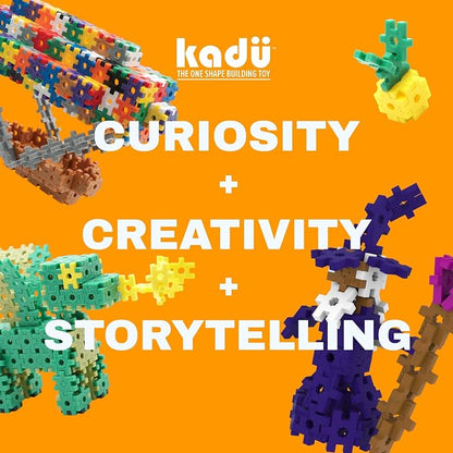 KADU 680pc Rainbow Classic Set - STEM/STEAM Building + Construction Toy, for Open + Imaginative Play - Ages 5+
