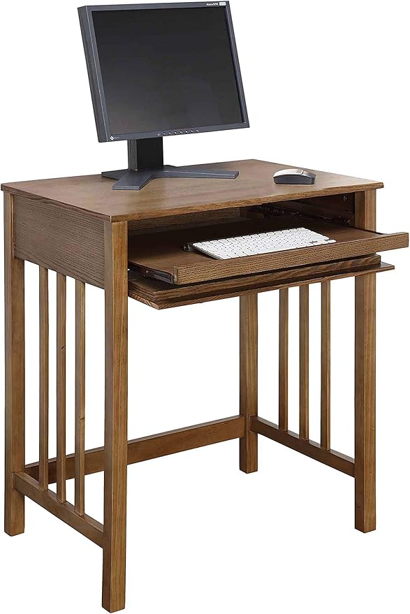 Convenience Concepts Designs2Go Mission Desk with Keyboard Drawer, Driftwood