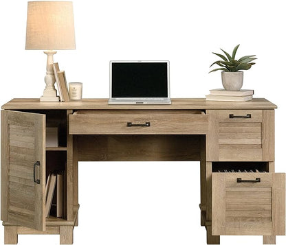 Sauder Garden Villa Desk, L: 59.06" x W: 20.71" x H: 29.80", Orchard Oak Finish