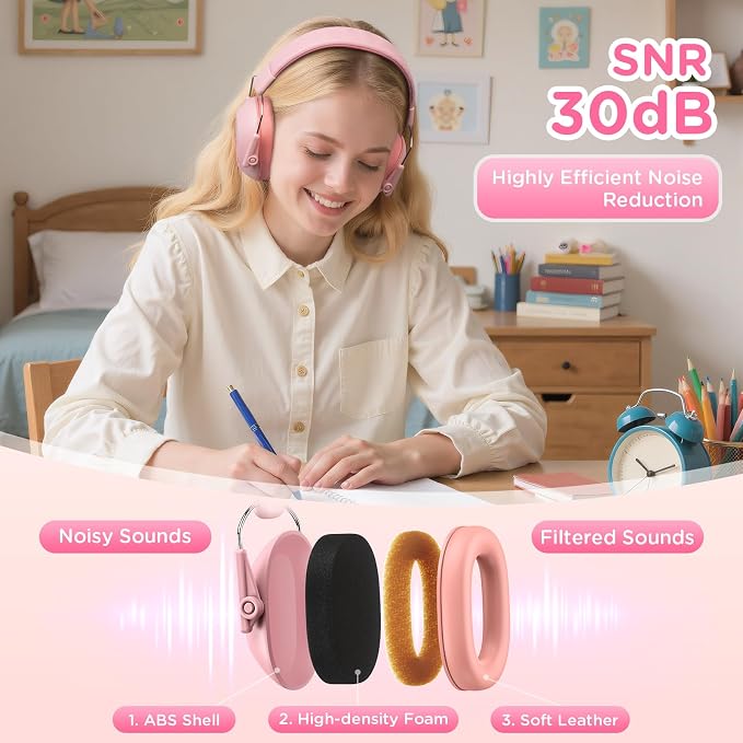 Link Dream Ear Protection Ear Muffs for Kids Toddler Noise Cancelling Reduction SNR 30dB for Show, Concert, Events, Fireworks