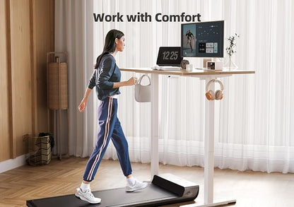 YDN 32 x 19 Inch Nature Electric Standing Desk | Adjustable Height, Sit Stand, Cable Management, Ergonomic, Home Office