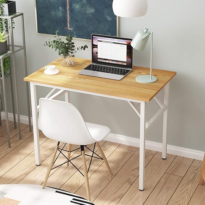 SogesGame Samll Folding Computer Desk, 31.5 inches Folding Table for Small Space, Foldable Computer Desk Simple to Assembly