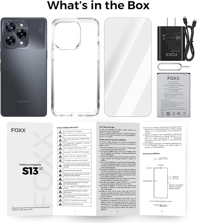 S13 108MP AI Triple Camera, 32MP Front, 50MP Ultra-Wide, 8MP Macro, Android 14 Smartphone, 6.67" FHD+ AMOLED 120Hz, 12GB+256GB, 5000mAh, 33W Charging, Dual SIM, Fingerprint & AI Face Cell Phone
