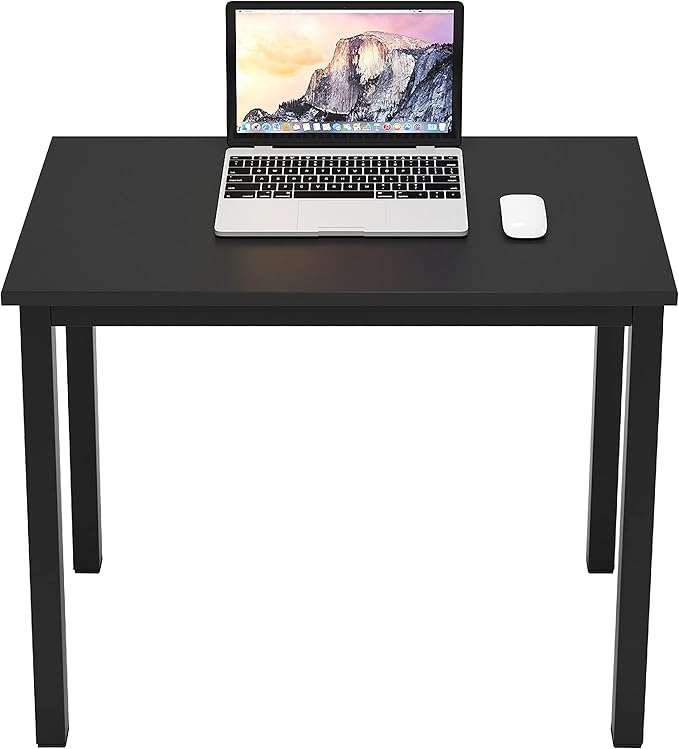 sogesfurniture 31.5 inches Office Desk Computer Desk Gaming Desk Computer Table Sturdy Writing Workstation for Home Office, Black
