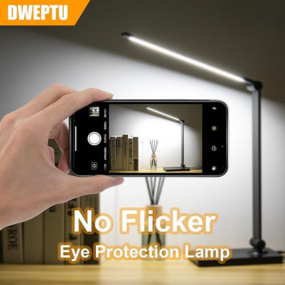 Rechargeable Desk Lamp LED Desk Lamps Eye-Caring Desk Lamps Dimmable Table Lamps Dimmable Office Lamp with USB Chager Touch Control for Home Office Bedroom student dormitory