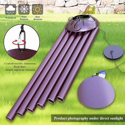 ASTARIN Extra Large Wind Chimes Outside, 2.4in Tubes Metal Handcrafted WindChimes with Deep Tone, Harmonic Deep Sound Outdoor Chimes,Outdoor Bass Bell Chime for Patio,Garden Yard Decoration,78" Bronze