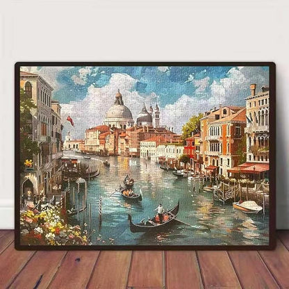 Venice Landscape 1000 Piece Puzzle for Adults,Puzzles for Adults 1000 Pieces,Challenging and Hard Difficult Mosaic Jigsaw Puzzles Toy Games 1000Pieces 27.5 X 19.7inch