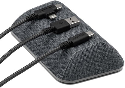 Smartish® Magnetic Cord Holder - Bigger Cable Wrangler Organizer with Magnet Clips for Charger Management on Desktop, Nightstand - Holds 6+ Cables - No. 2 Pencil Gray