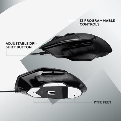 Logitech G502 X Wired Gaming Mouse + G335 Wired Gaming Headset - Black