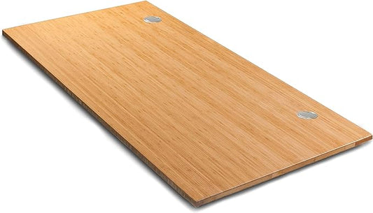 VWINDESK 60 x 30 x 1 Inch 100% Solid Bamboo Desk Table Top Only,for Standing Desk Home Office Desk with 60mm grommets(Right Angle)